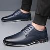 New Men'S Pu Leather Derby Shoes Big Size 38-53 Comfortable Breathable Lace Up Formal Casual Business Shoes Non-Slip Sneakers