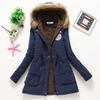 Giacca da donna in cotone spessa con cappuccio, stile coreano, Autunno/Inverno 2025