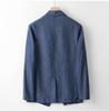 Men's Summer Korean Style Linen Suit Slim Fit Thin Cotton Linen Casual Loose Jacket Sun Protection Two-Piece Set