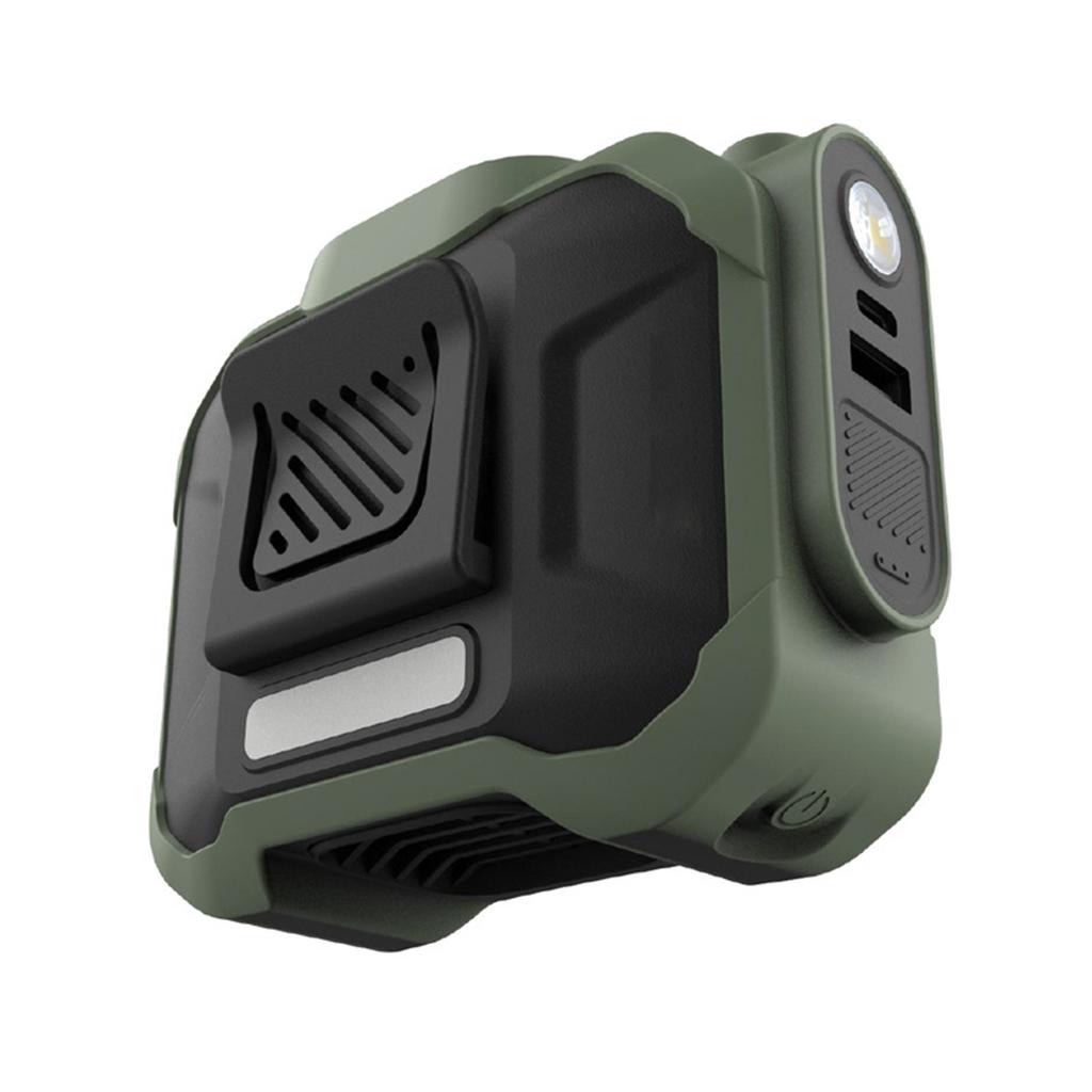 Fan outdoor work express waist hanging small fan USB charging long life cooling fan