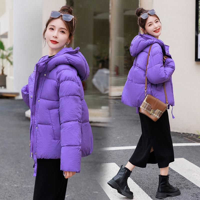2025 short winter new padded jacket women's thickened down padded jacket women's Korean version of loose bread jacket padded jacket women