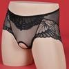 Sexy Open Crotch Panties Women Men Lace Transparent Briefs Erotic Crossdresser Underwear Sissy Gay Lingerie Underpant Knickers