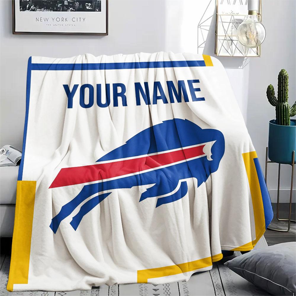 Custom Name,Buffalo Sabres Printed Flannel Blanket, soft throw for bedroom sofa, washable, Christmas present, great gift.