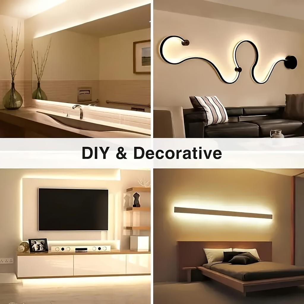 1M/2M/3M/5M Flexible LED Neon Strip Light, USB Touch Control, Corner Lamp for Home Decor,Halloween,Christmas,Party Lighting