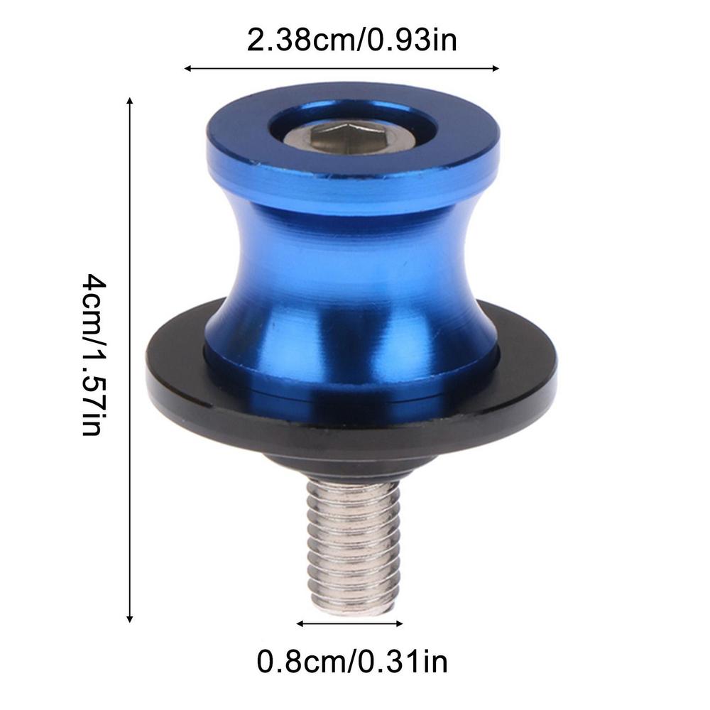 Motorcycle Swing Arm Sliders M8 Swing Arm Slider Stand Screws Swingarm Spools For Lifting Pin Screw Rear Sliders M8 Threads