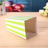 10pcs Popcorn Boxes Colorful Chevron Stripes Stiff Paper Box Pop Corn Candy Sanck Favor Bags Wedding Birthday Party Decoration