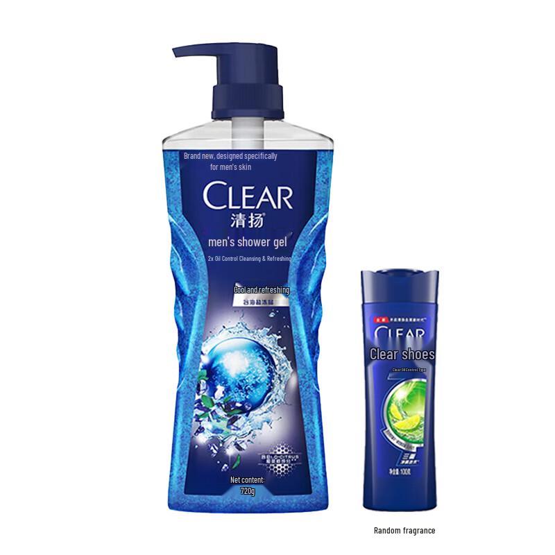 Clear Men Cooling Oil Control Shower Gel & Shampoo Set