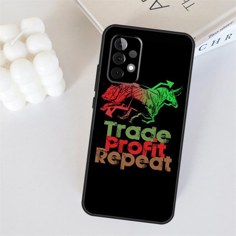 Day Trading Day Trader For Samsung Galaxy A55 A35 A15 A36 A56 A26 A16 A22 A32 A52 A54 A34 A53 A33 A13 A06 A05 Case