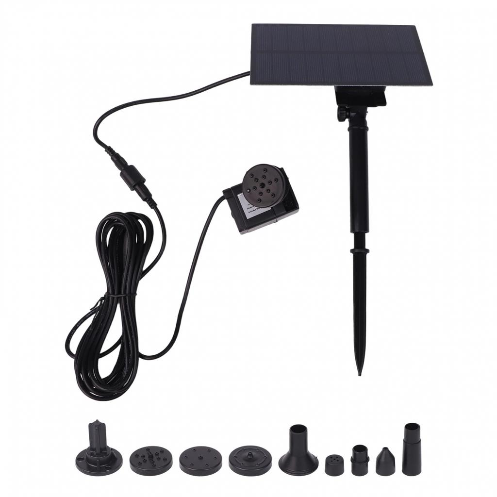Solar Water Fountain Pump for Small Ponds with 180L/h Maximum Flow Rate