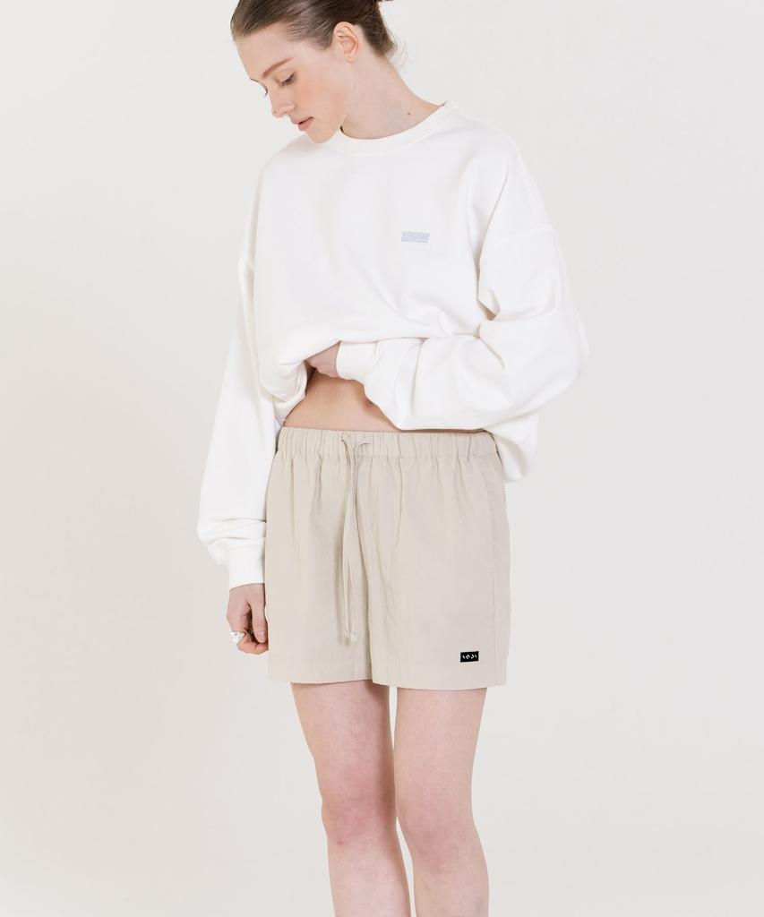 INJIACTIVE Nylon Shorts Beige