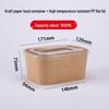 Extra Thick Disposable Square Food Containers with PP Flat Lids, 50 Sets