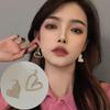 Hearting Unbalanced Heart Gold Earrings