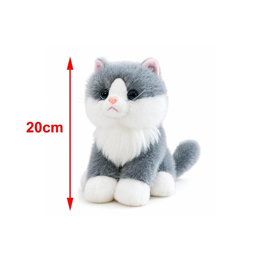 Cotton Realistic Stuffed Cat Doll Meow Sound Effect Simulated Cat Plushie  Home Decoration
