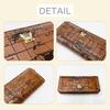K-PARTS Bebe Dayan Compass Rose Round Zipper Long Wallet for Women and Girls, Bebe Dayan Cat Design, Cute Cat Accessories, Gift, Wachifield Map,