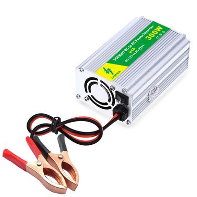 Solarwechselrichter 12V auf 220V, 250W/300W modifizierter Wellenkonverter mit USB/Batterieklemme