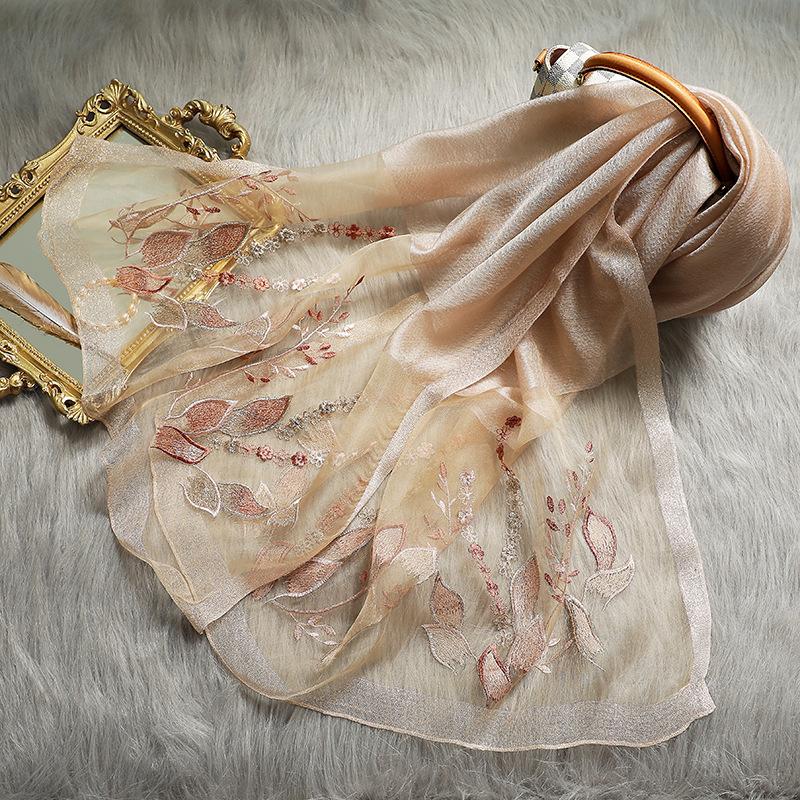 

Модный шелковый шерстяной шарф, новые вышитые женские шали и накидки, женские дорожные пашмины, высококачественные зимние шейные платки, хиджаб