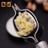 Stainless Steel Manual Garlic Press & Peeler: Mincer, Masher, Squeezer for Kitchen Use