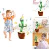 Charming Electronic Shake Body Dancing Cactus Plush Toy With Learning Speaking Feature
