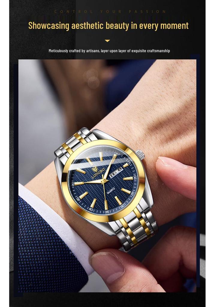 Longbo Men's Casual Quartz Couple's Waterproof Watch