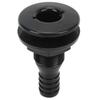 Majatou Boat 3/4" Thru Hull Fitting, ABS Plastic Hose Coupling Drain Outlet Accessory Boat