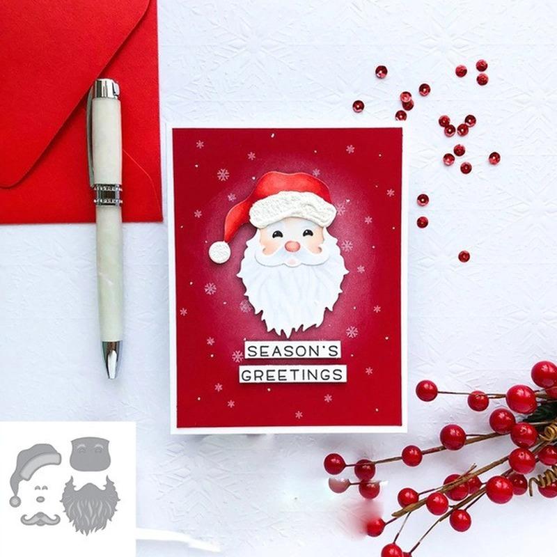 Christmas Santa Claus Metal Cutting Dies Stencils For DIY Scrapbook Decor Handmade Card Making Embossing Mold Craft Die Cutting Template