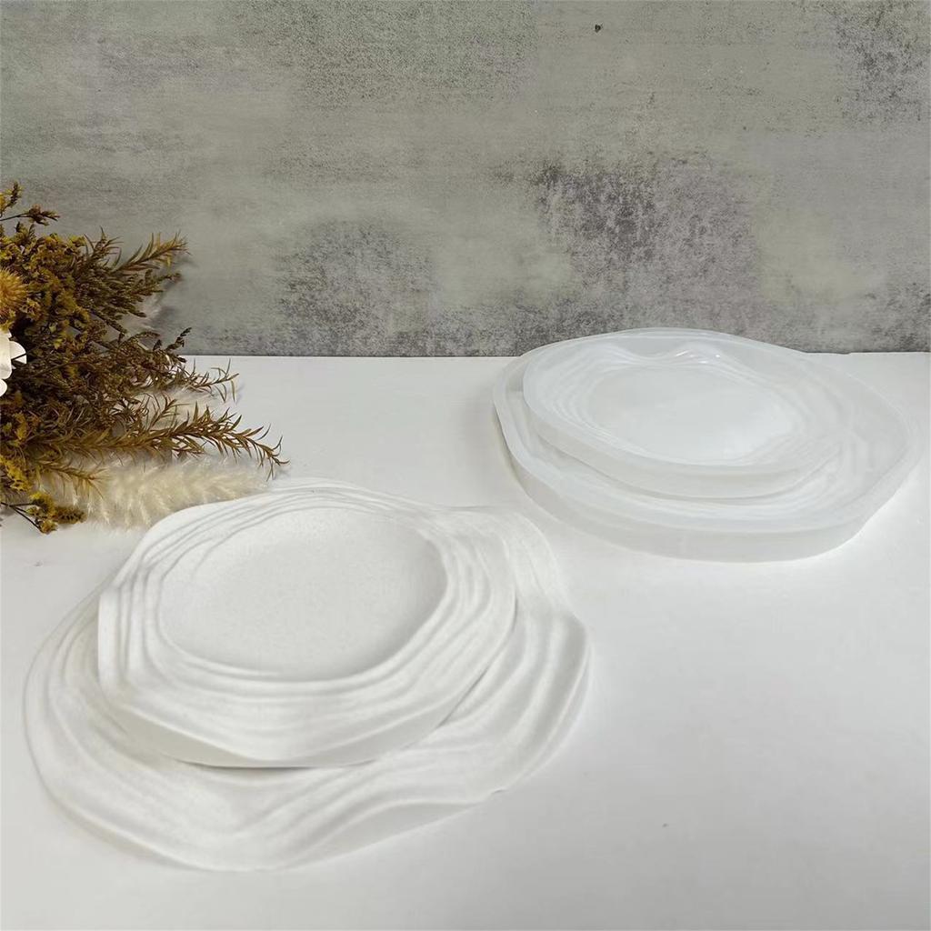 Irregular Tray Silicone Mold DIY Handmade Epoxy Resin Craft Casting Tool Storage Plate Coaster Molds Home Decorations