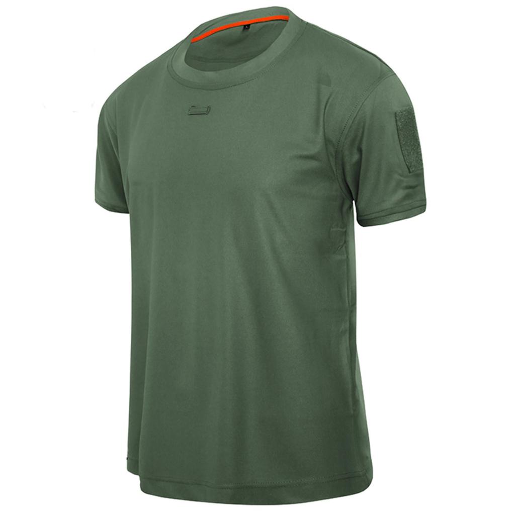 Men Summer Outdoor Breathable Quick-drying Loose Large Size  Short Sleeves