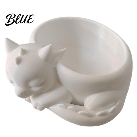 Matte Texture Desktop Ornament Flowerpot Ornament 3D Printed Sleeping Dragon Shape