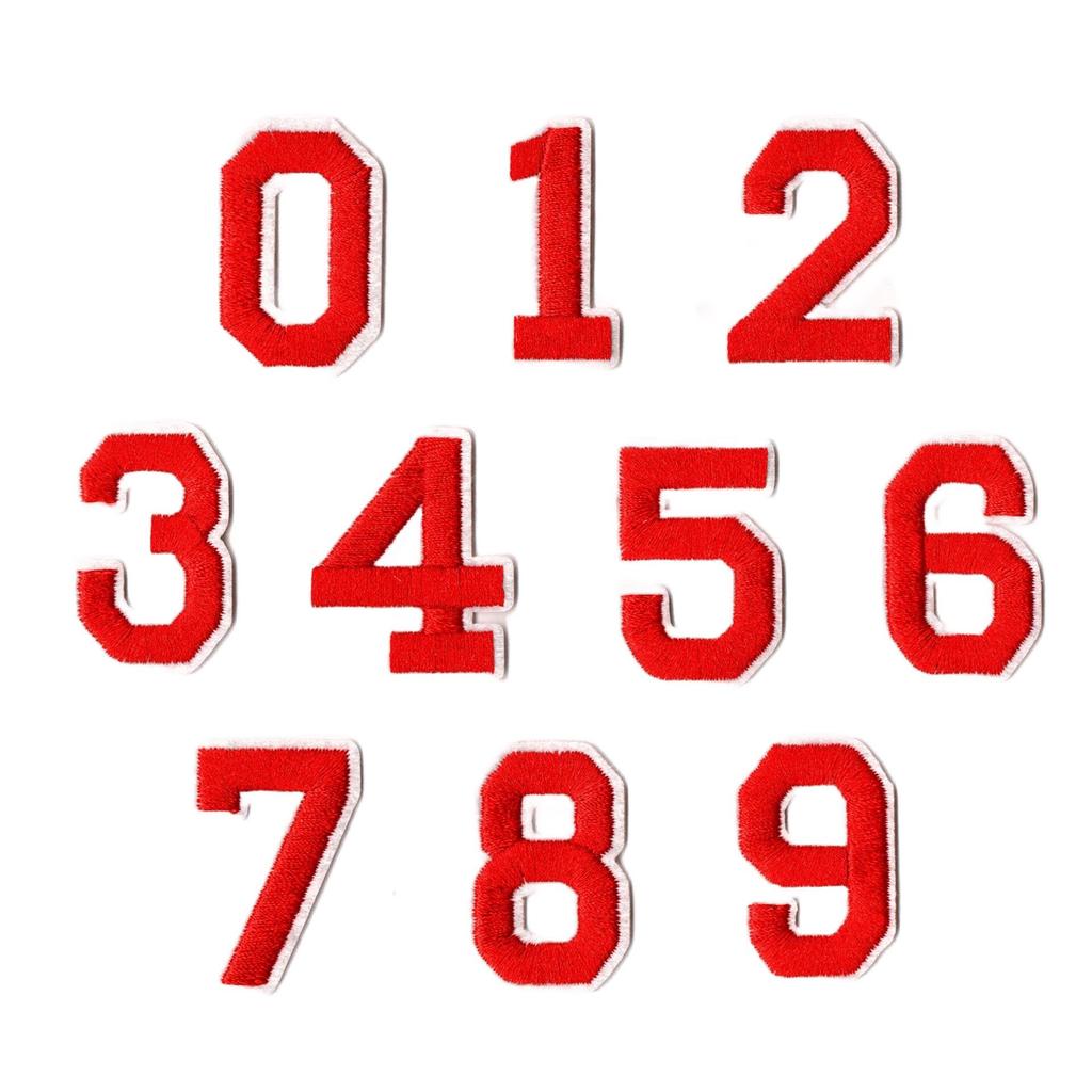 Colorful English Letter & Number Embroidery Patch Set for Clothing Decoration