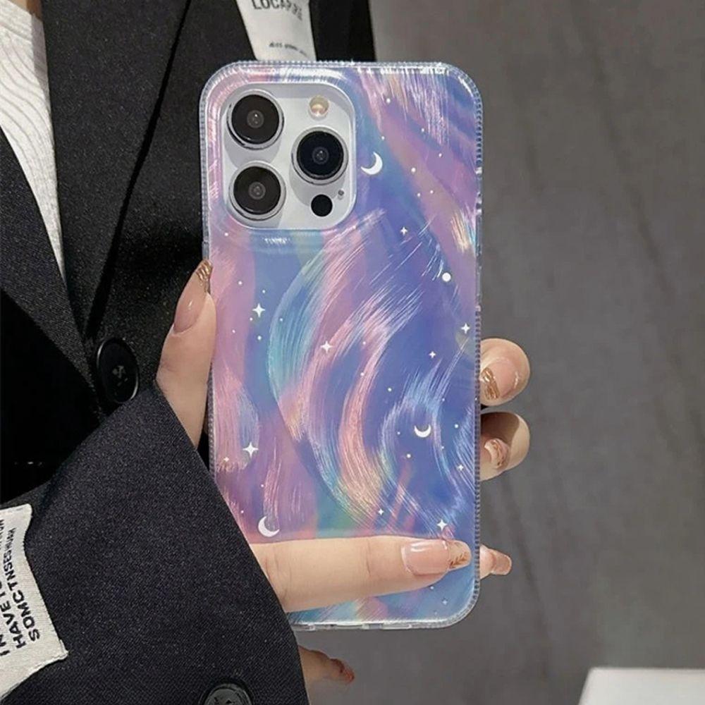 Gradual Change Dream Starry Sky for iPhone17promax Apple 16 Laser 14/13 Large Hole 15 Mobile Phone Case