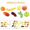 8PC Lifelike Artificial Fake Fruit Plastic Simulation Orange Banana Grape Lemon Market Party Ornament Kitchen Wedding Decor Prop