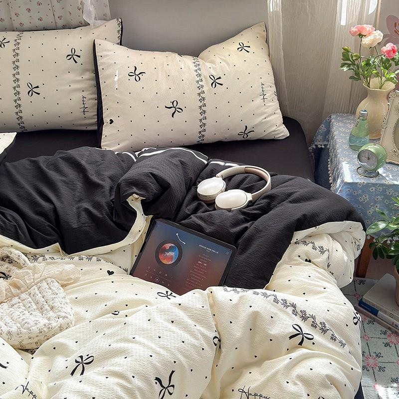 Cotton Bedding Set Dormitory Student Bed 150x200cm 180x220cm 200x230cm 3 Or 4 Piece Soft Comfortable