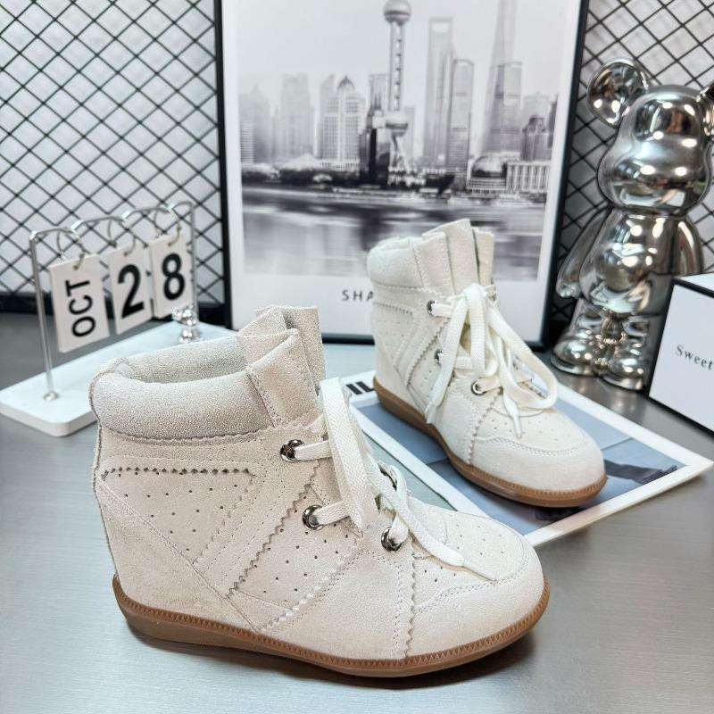 Vintage Martin Boots Damen 2 Neue Lässige Stil Dicksohlige Absatzsteigernde Kurze Stiefel Modische und Vielseitige Damen Single Boots