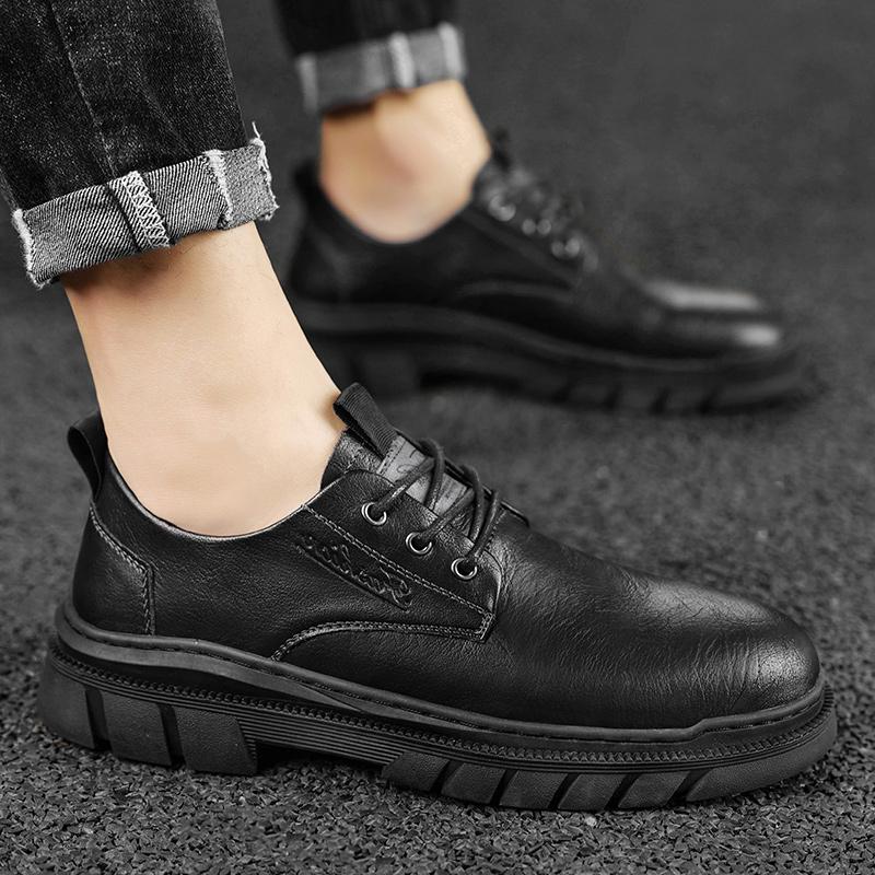 FashionMen's Oxfords shoes New Arrival Dress Shoes for Men Leather Classic Lace up Dress Casual Shoes men Classic Men Footwear Wedding