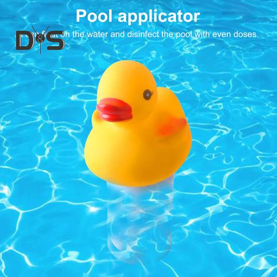 Pool-Dosiergerät, schwimmendes Design, automatischer Desinfektionsgerät mit Cartoon-Enten-Dekoration, Tablette, Pool-Desinfektionsmittel, Schwimmer für Pools, Spas