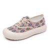 Fashion Women's Thick Soled Canvas Shoes Spring Fashion Casual Slip-on Flats Soft Sole Sneakers Women Comfortable Non Slip Walking Shoes