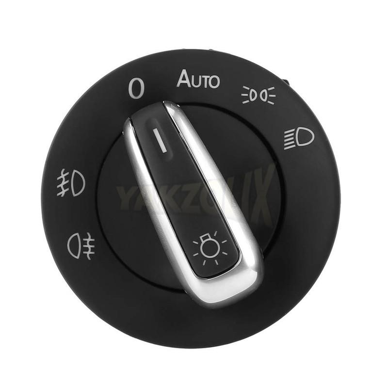 For Volkswagen Golf Rabbit Caddy Jetta Tiguan Touran Passat CC Auto Headlight Fog Light Control Switch Knob Button 5ND941431B