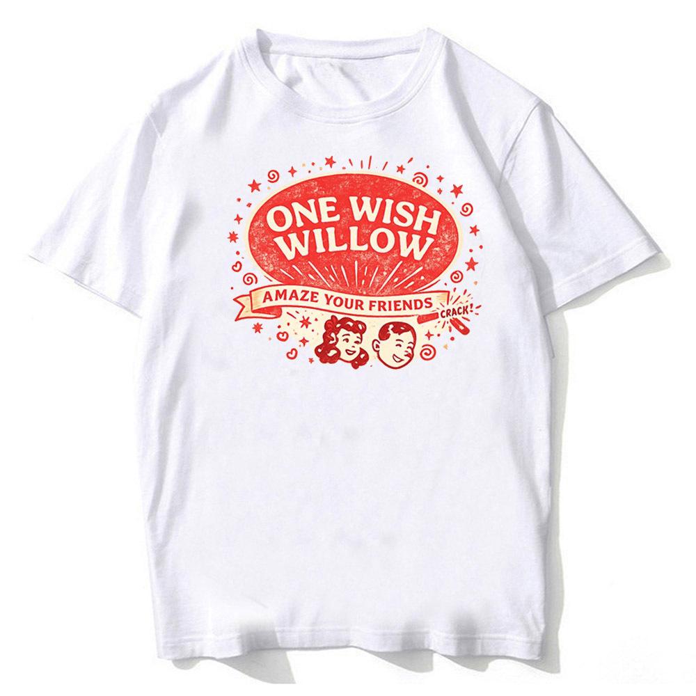 One Wish Willow cotton t shirt teen hip hop 80s Classic Punk t-shirt korean clothes 2000s streetwear graphic women Comfortable5