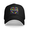 Unisex Baseball Hats Love Heart Autism Awareness Outdoor Streetwear Summer Sports Baseball Caps Hip Hop Cap Casquette Hats