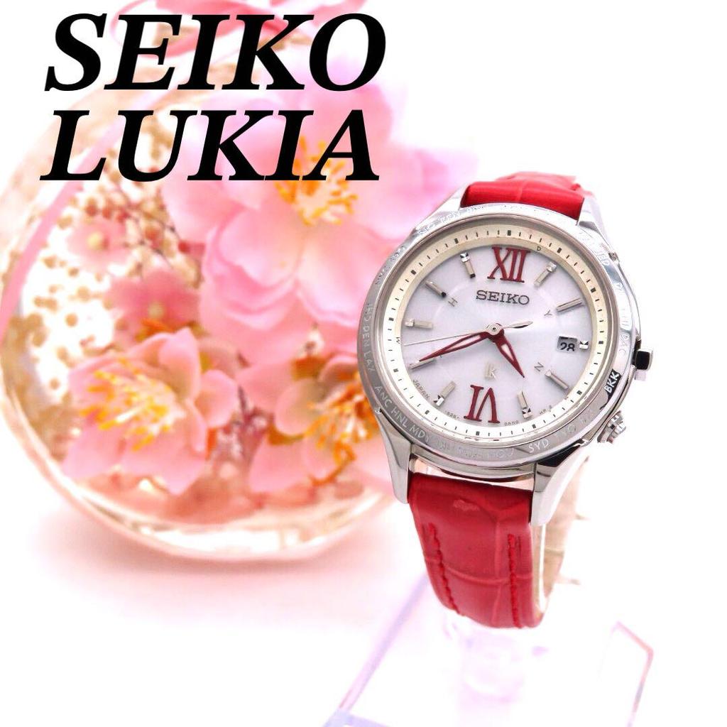 [USED] Seiko SSVV013 Lucia Radio-Controlled Solar Watch, Silver, Women's