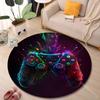 Multiple Sizes Game controller Print Round Rugs for Living Room Bedroom Floor Mats Kids Room Household Carpet Home Decor