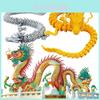 Resin 3d Printed Chinese Dragon With Movable Joints For Aquarium Decoration