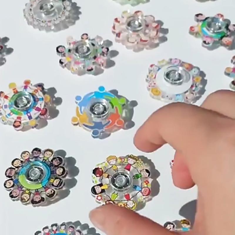 1Pc Kindergarten Classroom Prize Carnival Boy Treasure Box Gift Mini Fun Finger Spinning Top Kids Birthday Party Gift