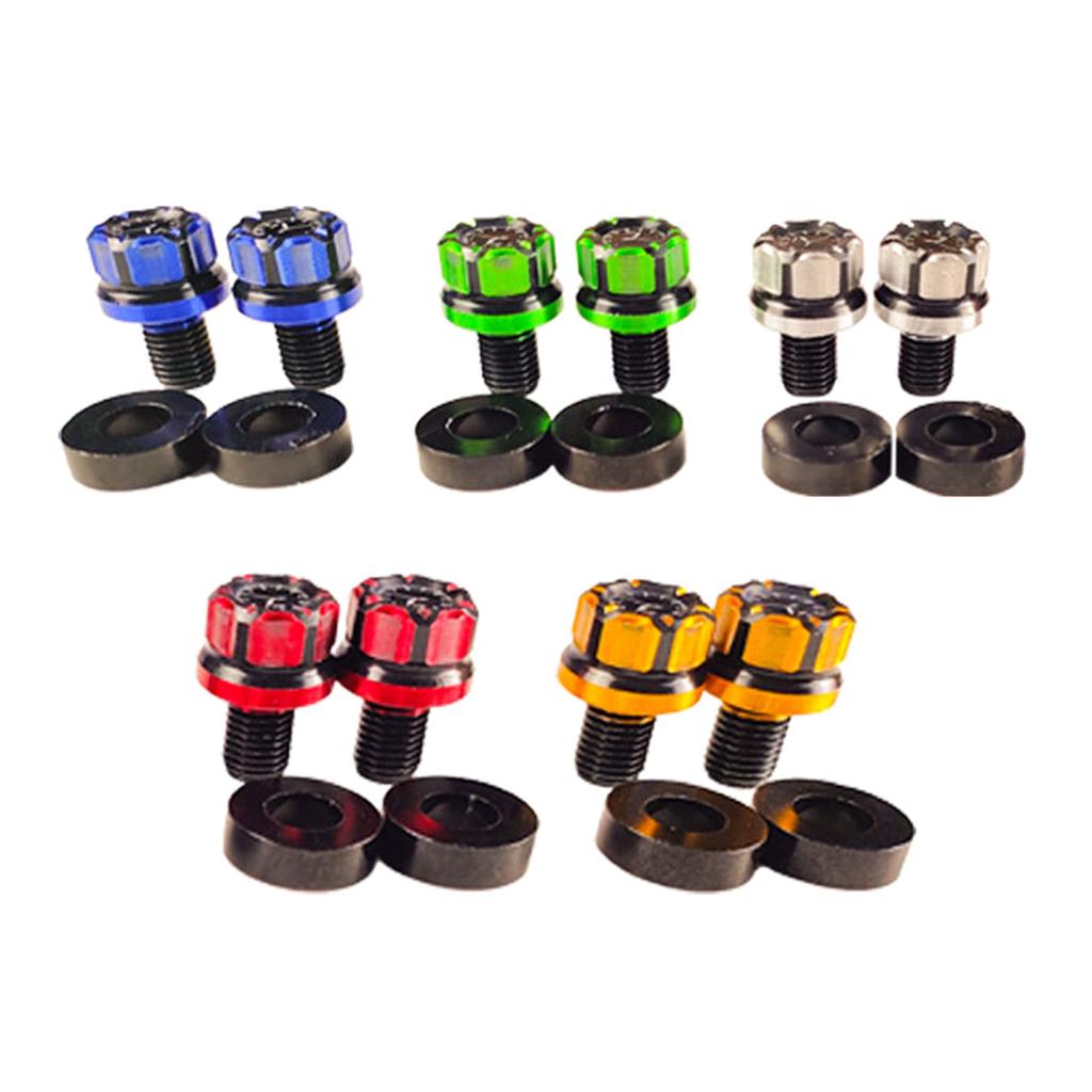 Rear View Screws Motorcycle Decorative Accessory Aluminum Hole Plugs for Most Motorbike Scooter