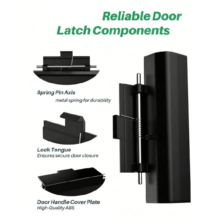 3Pcs Replacement Broken Door Latches Quick Installation Replacement for FCR08DCDTA/ FCR10DCDTA-BL Secure Locking