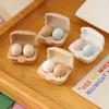 3 Boxes Dollhouse Simulation Eggs Miniature Mini Eggs With Tray Dollhouse Kitchen Accessories Model Toys Kitchen Decor