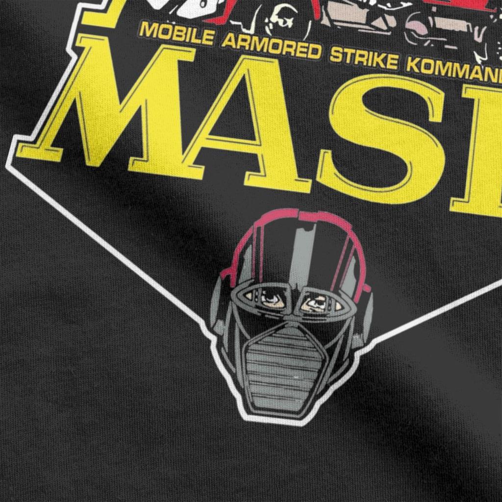 Mobile Armored Strike Kommand 80s Cartoon T Shirt Men's 100% Cotton Vintage T-Shirts O Neck Tee Shirt Short Sleeve Clothes