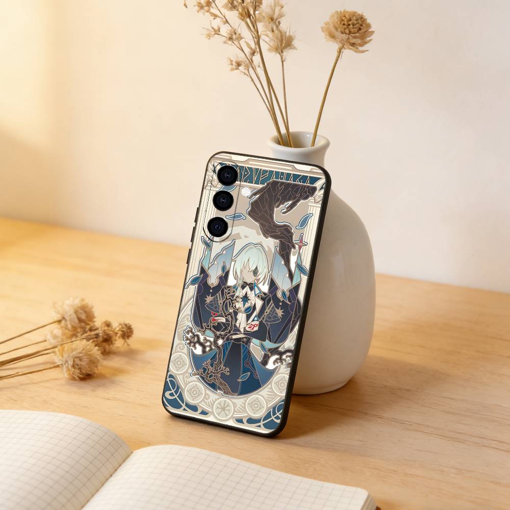 Honkai Star Rail Anaxa Phone Case For Samsung Galaxy A73,A72,A71,A70,A53,A52,A51,Others Soft Black Cover