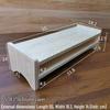 Solid Wood Multi-Functional Office Stand: Double-Layer Keyboard Tray, Phone Case, Power Bank Storage, and Monitor Bracket.