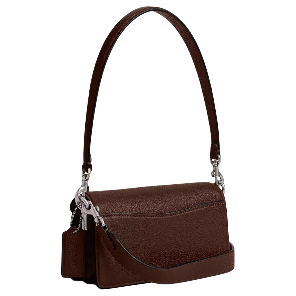 Coach Tabby 20 Markenlogo Abnehmbarer Griff Poliertes Kieselsteinleder Handtasche Crossbody Umhängetasche Kleine Damenhandtaschen Ahorn CY201-LHMPL